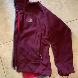 Maroon lightweight North Face jacket